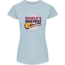 World's Okayest Guitar Player Funny Womens Petite Cut T-Shirt Light Blue