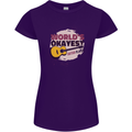 World's Okayest Guitar Player Funny Womens Petite Cut T-Shirt Purple
