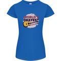 World's Okayest Guitar Player Funny Womens Petite Cut T-Shirt Royal Blue