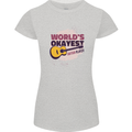 World's Okayest Guitar Player Funny Womens Petite Cut T-Shirt Sports Grey