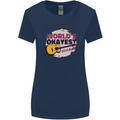 World's Okayest Guitar Player Funny Womens Wider Cut T-Shirt Navy Blue