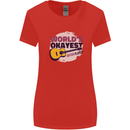 World's Okayest Guitar Player Funny Womens Wider Cut T-Shirt Red