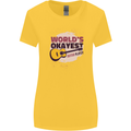 World's Okayest Guitar Player Funny Womens Wider Cut T-Shirt Yellow
