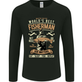 Worlds Best Fisherman Father's Day Fishing Mens Long Sleeve T-Shirt Black