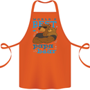 Worlds Best Papa Bear Fathers Day Cotton Apron 100% Organic Orange
