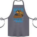 Worlds Best Papa Bear Fathers Day Cotton Apron 100% Organic Steel
