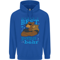 Worlds Best Papa Bear Fathers Day Mens 80% Cotton Hoodie Royal Blue