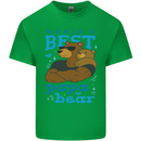 Worlds Best Papa Bear Fathers Day Mens Cotton T-Shirt Tee Top Irish Green