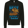 Worlds Best Papa Bear Fathers Day Mens Sweatshirt Jumper Black
