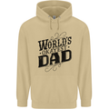 Worlds Okayest Dad Funny Fathers Day Mens 80% Cotton Hoodie Sand