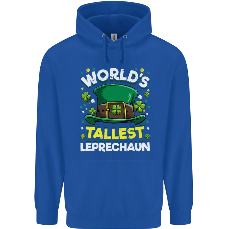 Worlds Tallest Leprechaun St Patricks Day Childrens Kids Hoodie Royal Blue