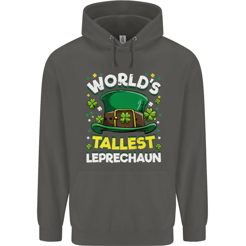 Worlds Tallest Leprechaun St Patricks Day Childrens Kids Hoodie Storm Grey