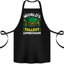 Worlds Tallest Leprechaun St Patricks Day Cotton Apron 100% Organic Black