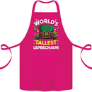 Worlds Tallest Leprechaun St Patricks Day Cotton Apron 100% Organic Pink