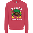 Worlds Tallest Leprechaun St Patricks Day Kids Sweatshirt Jumper Heliconia
