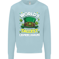 Worlds Tallest Leprechaun St Patricks Day Kids Sweatshirt Jumper Light Blue