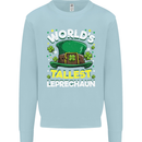 Worlds Tallest Leprechaun St Patricks Day Kids Sweatshirt Jumper Light Blue