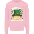 Worlds Tallest Leprechaun St Patricks Day Kids Sweatshirt Jumper Light Pink