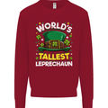 Worlds Tallest Leprechaun St Patricks Day Kids Sweatshirt Jumper Red