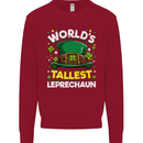 Worlds Tallest Leprechaun St Patricks Day Kids Sweatshirt Jumper Red