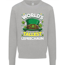 Worlds Tallest Leprechaun St Patricks Day Kids Sweatshirt Jumper Sports Grey
