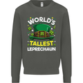 Worlds Tallest Leprechaun St Patricks Day Kids Sweatshirt Jumper Storm Grey