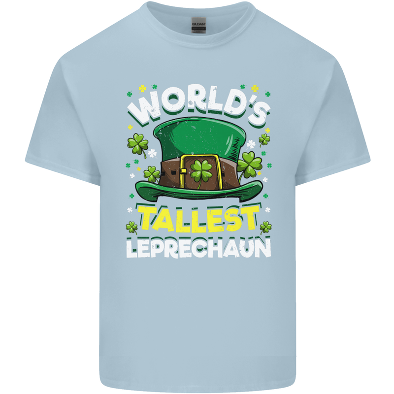 Worlds Tallest Leprechaun St Patricks Day Kids T-Shirt Childrens Light Blue