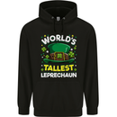 Worlds Tallest Leprechaun St Patricks Day Mens 80% Cotton Hoodie Black