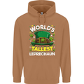 Worlds Tallest Leprechaun St Patricks Day Mens 80% Cotton Hoodie Caramel Latte