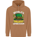 Worlds Tallest Leprechaun St Patricks Day Mens 80% Cotton Hoodie Caramel Latte