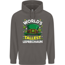 Worlds Tallest Leprechaun St Patricks Day Mens 80% Cotton Hoodie Charcoal
