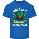 Worlds Tallest Leprechaun St Patricks Day Mens Cotton T-Shirt Tee Top Royal Blue