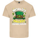 Worlds Tallest Leprechaun St Patricks Day Mens Cotton T-Shirt Tee Top Sand