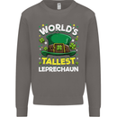 Worlds Tallest Leprechaun St Patricks Day Mens Sweatshirt Jumper Charcoal