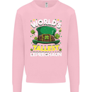 Worlds Tallest Leprechaun St Patricks Day Mens Sweatshirt Jumper Light Pink