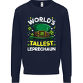 Worlds Tallest Leprechaun St Patricks Day Mens Sweatshirt Jumper Navy Blue