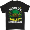 Worlds Tallest Leprechaun St Patricks Day Mens T-Shirt Cotton Gildan Black
