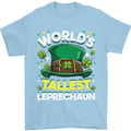 Worlds Tallest Leprechaun St Patricks Day Mens T-Shirt Cotton Gildan Light Blue