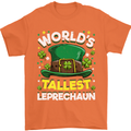 Worlds Tallest Leprechaun St Patricks Day Mens T-Shirt Cotton Gildan Orange
