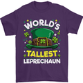 Worlds Tallest Leprechaun St Patricks Day Mens T-Shirt Cotton Gildan Purple