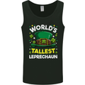 Worlds Tallest Leprechaun St Patricks Day Mens Vest Tank Top Black