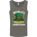 Worlds Tallest Leprechaun St Patricks Day Mens Vest Tank Top Charcoal