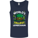 Worlds Tallest Leprechaun St Patricks Day Mens Vest Tank Top Navy Blue