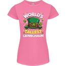 Worlds Tallest Leprechaun St Patricks Day Womens Petite Cut T-Shirt Azalea