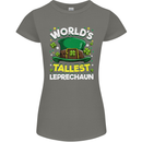 Worlds Tallest Leprechaun St Patricks Day Womens Petite Cut T-Shirt Charcoal