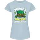 Worlds Tallest Leprechaun St Patricks Day Womens Petite Cut T-Shirt Light Blue