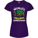 Worlds Tallest Leprechaun St Patricks Day Womens Petite Cut T-Shirt Purple