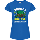 Worlds Tallest Leprechaun St Patricks Day Womens Petite Cut T-Shirt Royal Blue