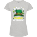 Worlds Tallest Leprechaun St Patricks Day Womens Petite Cut T-Shirt Sports Grey