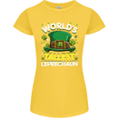 Worlds Tallest Leprechaun St Patricks Day Womens Petite Cut T-Shirt Yellow